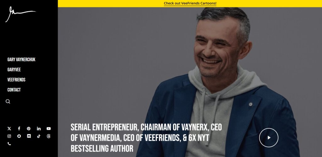 13 Website Thương Hiệu Cá Nhân Đáng Học Hỏi 4 garyvaynerchuk.com